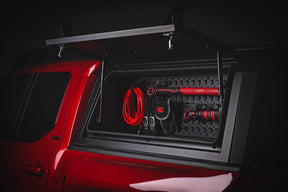 Rough Country Bed Cap Molle Panel Storage Bin + LED Lighting | 2016–2026 Toyota Tacoma