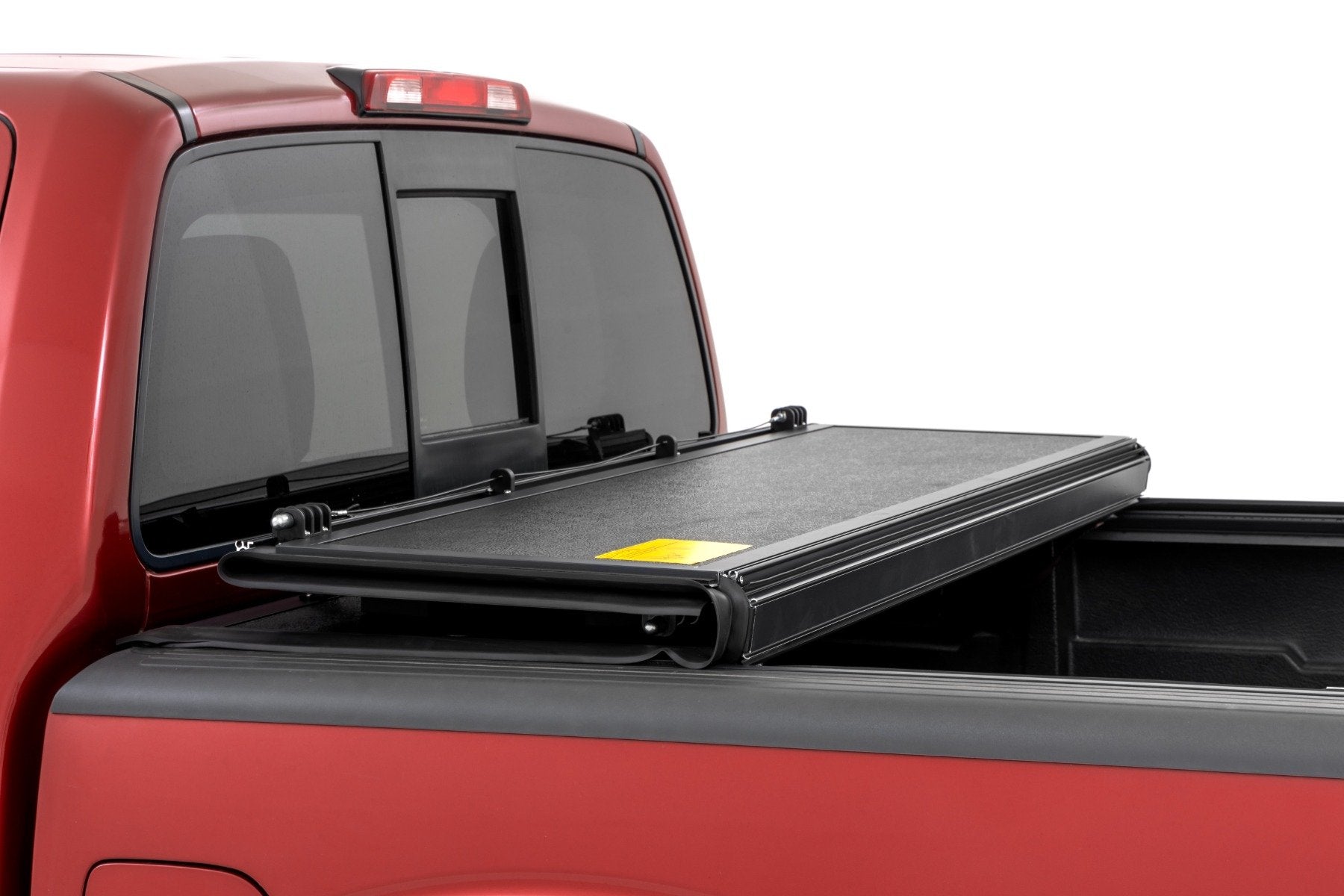 Rough Country Hard Fold Aluminum Tonneau Cover for 2005-2021 Nissan Frontier 5' Bed