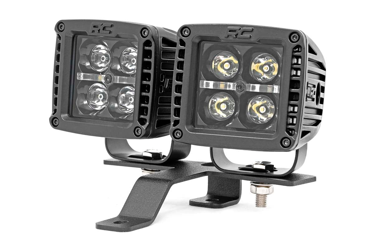 Rough Country Quad LED Light Kit for 2018-2026 Jeep Gladiator JT/Wrangler JL