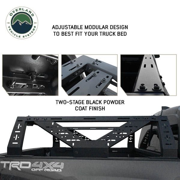 OVS Mid Height Overland Bed Rack for All Full Size Trucks Universal Fitment - Recon Recovery
