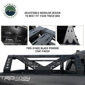 OVS Mid Height Overland Bed Rack for 2016-2023 Toyota Tacoma - Recon Recovery
