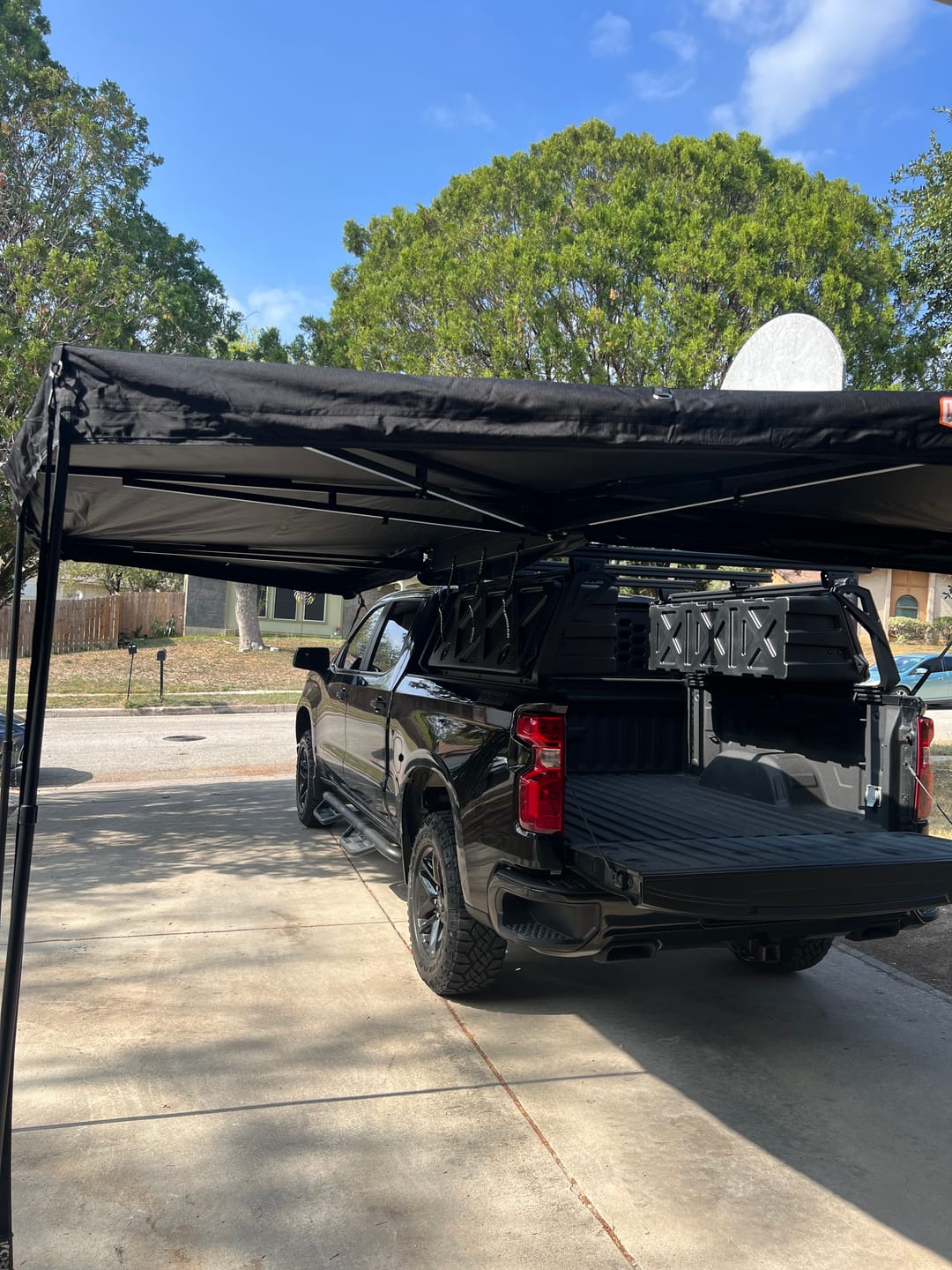 Openroad Plus Size 270 Degree Free Standing Overland Awning With LEDs & Mounting Hardware
