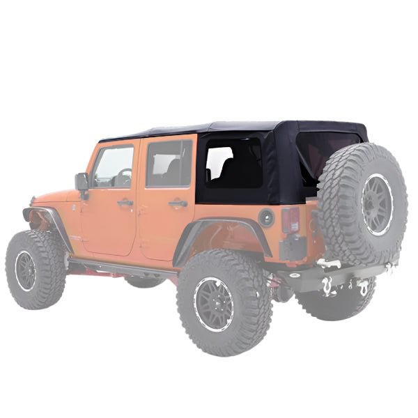 Smittybilt OEM Replacement Soft Top Black Diamond For 2010-2018 Jeep Wrangler JKU - Recon Recovery