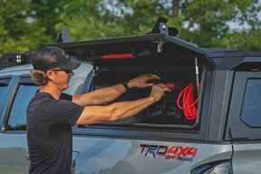 Rough Country Bed Cap Molle Panel Storage Bin + LED Lighting | 2016–2026 Toyota Tacoma