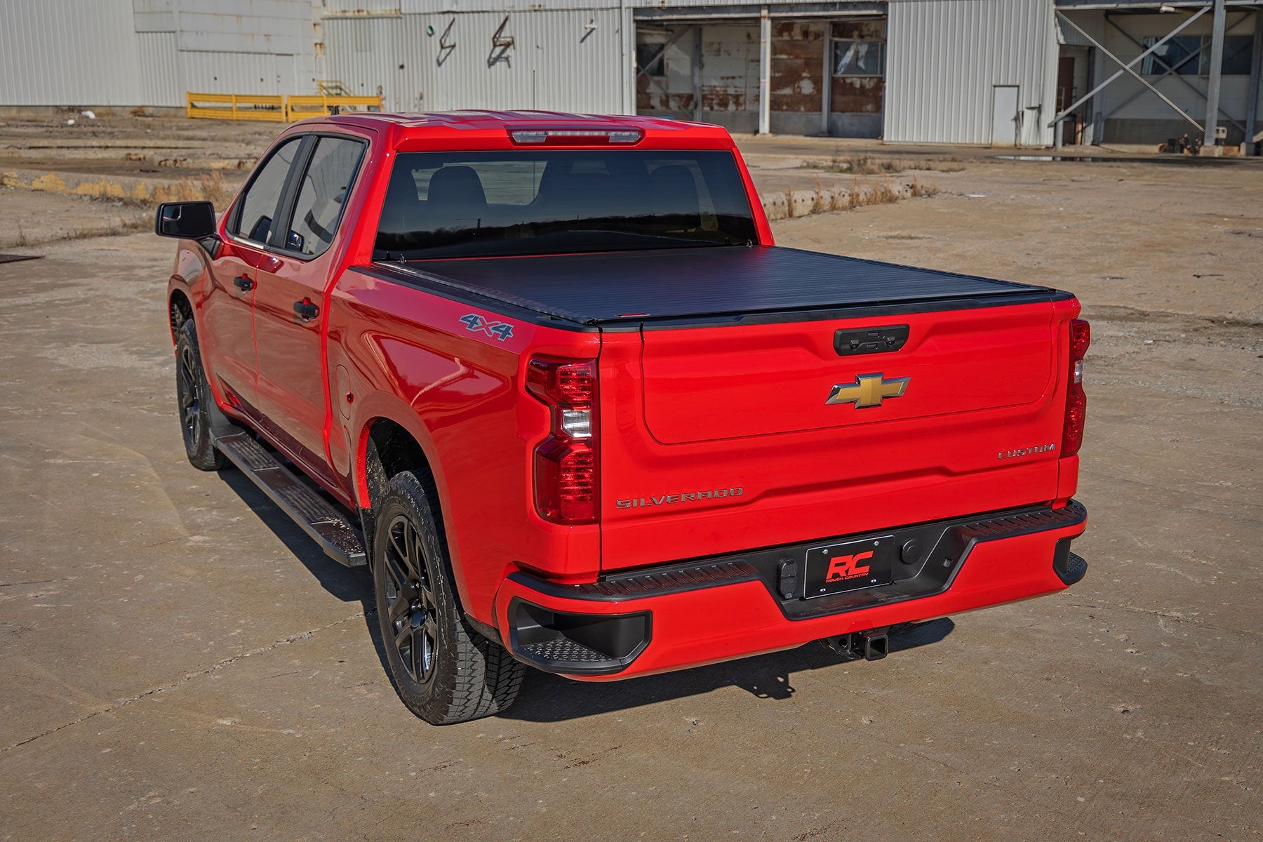 Rough Country Hard Roll up Tonneau Cover for 2019-2026 GM Silverado Sierra 1500 - Recon Recovery