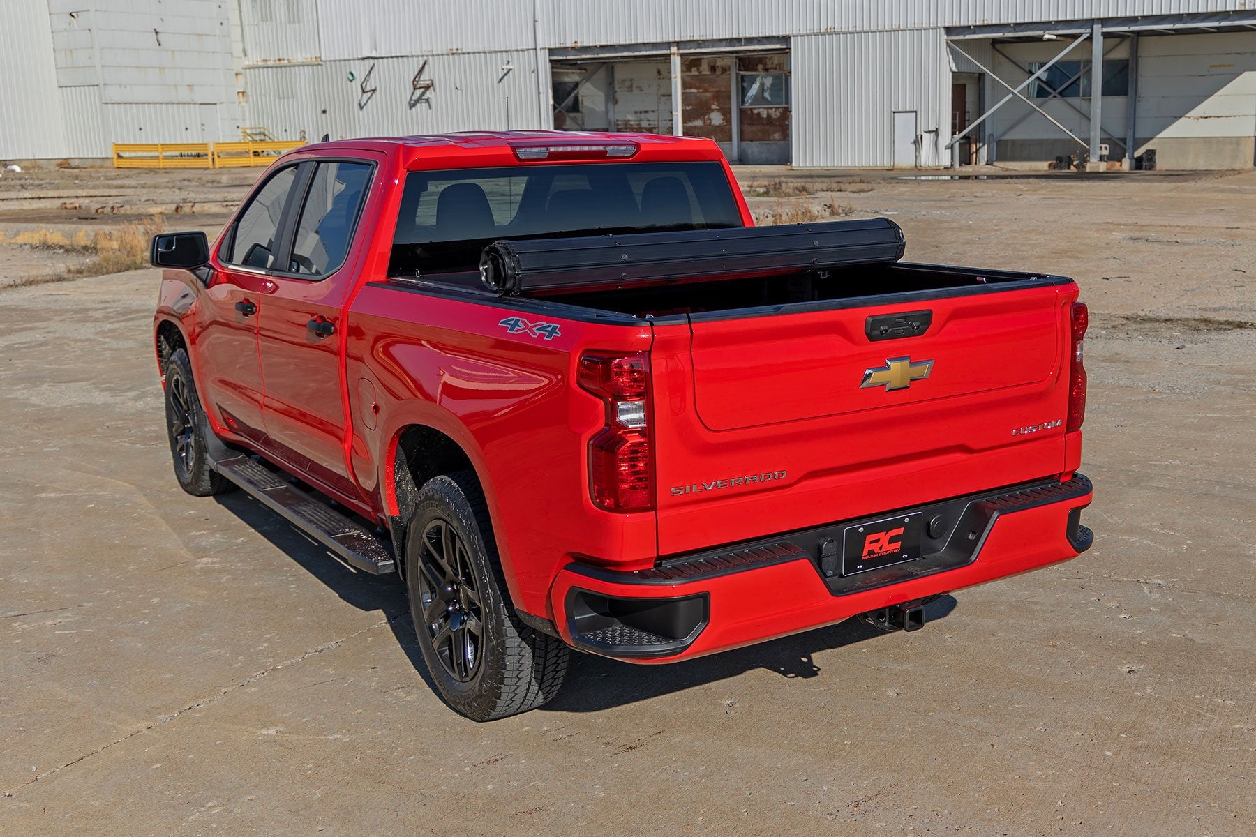 Rough Country Hard Roll up Tonneau Cover for 2019-2026 GM Silverado Sierra 1500 - Recon Recovery