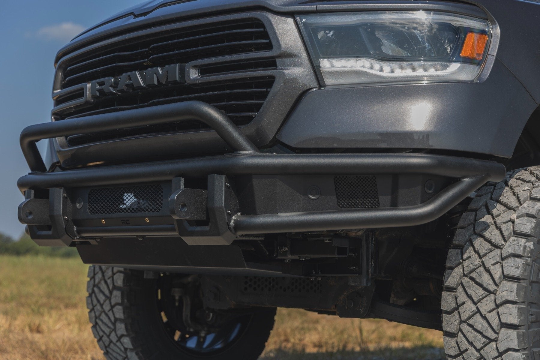 RC Tubular High Clearance Baja Front Bumper for 2019-2024 Ram 1500 - Recon Recovery