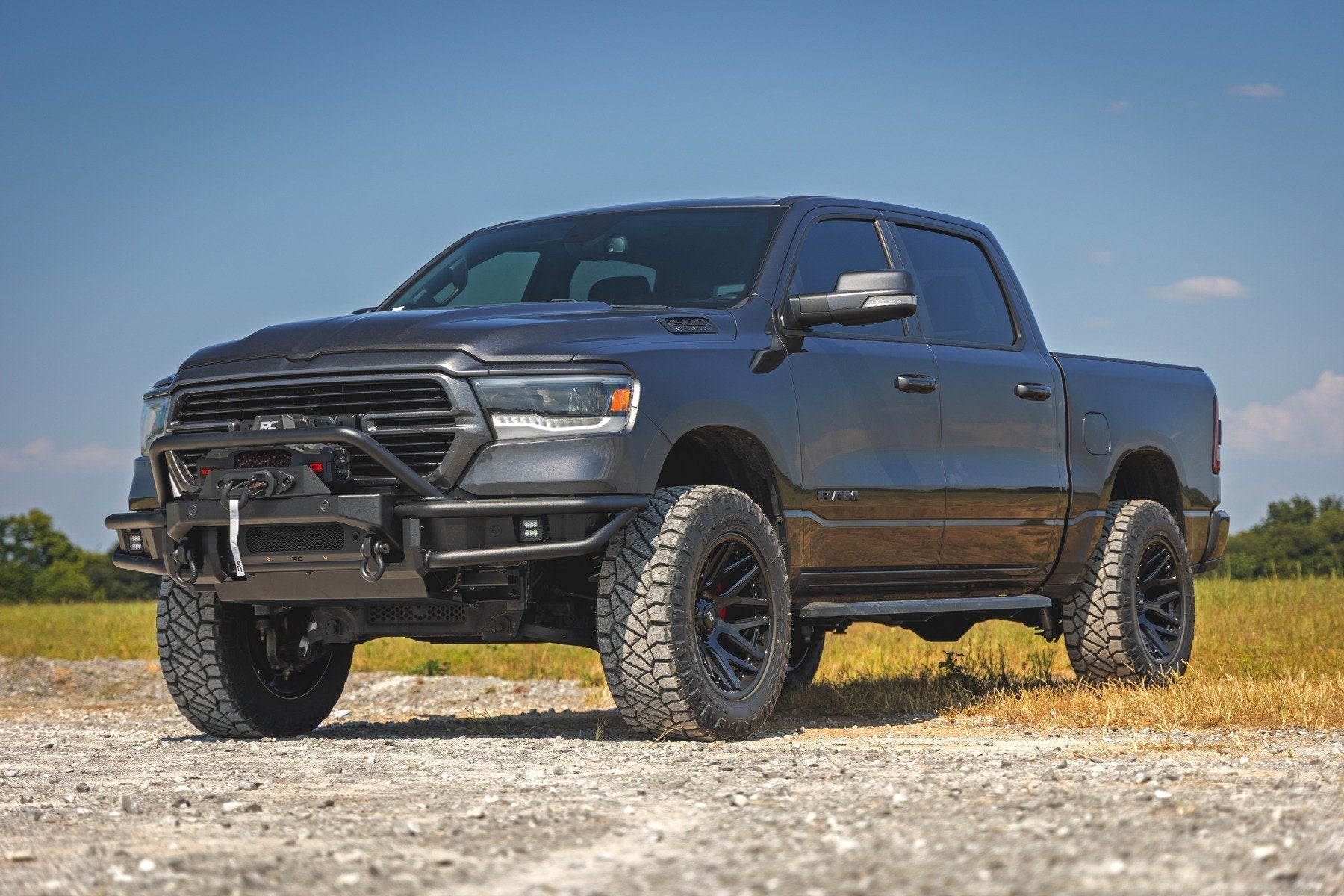 RC Tubular High Clearance Baja Front Bumper for 2019-2024 Ram 1500 - Recon Recovery
