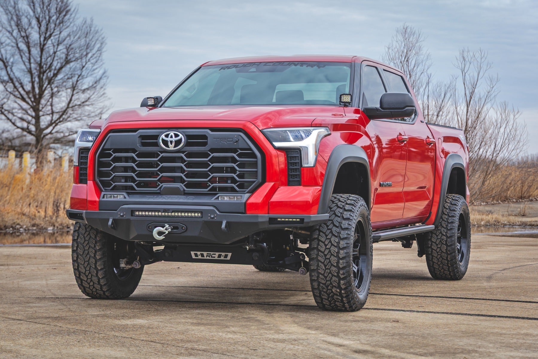 Rough Country Multi Color LED Running Board Steps for 2022-2026 Toyota Tundra