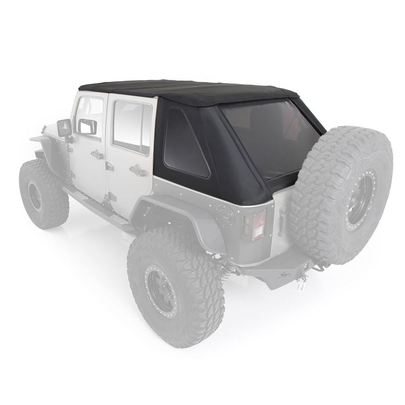 Smittybilt Bowless Combo Top & Tinted Windows For 2007 - 2018 Jeep Wrangler JK 4 Door- Recon Recovery