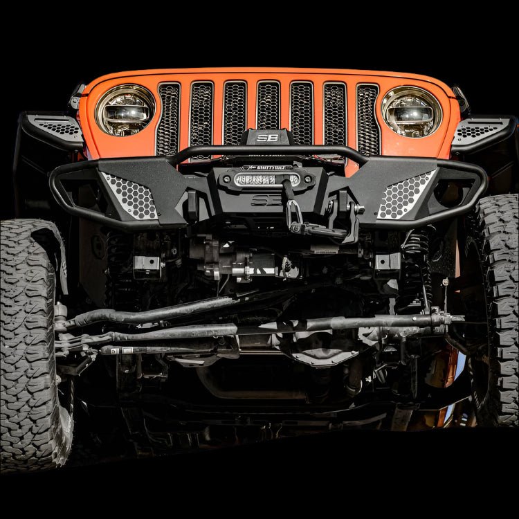 Smittybilt Apollo High Clearance Front Bumper for Jeep Wrangler JK JL JT – Winch Ready