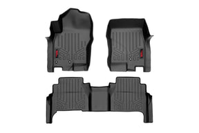 Rough Country Floor Mats | Front & Rear | Crew Cab | Nissan Frontier 2WD/4WD (2008-2021)