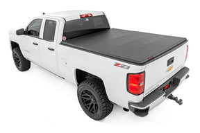 Rough Country Soft Tri-Fold Bed Cover Chevy/GMC 1500 & 2500HD/3500HD (14-19 & Classic)