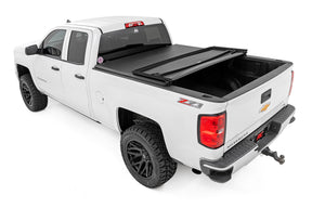 Rough Country Soft Tri-Fold Bed Cover Chevy/GMC 1500 & 2500HD/3500HD (14-19 & Classic)
