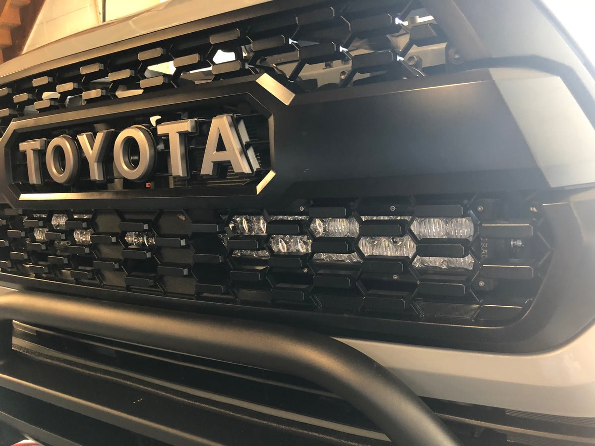 Hidden Upper Grille LED Light Bar Mounting Brackets For 2016-2023 Toyota Tacoma - Recon Recovery