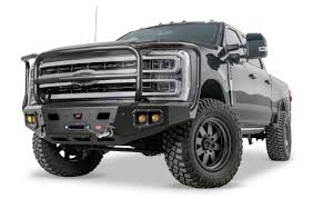 WARN Ascent Front Bumper | 2023-2025 Ford F-250 F-350 F-450 F-550 Super Duty | Winch Ready