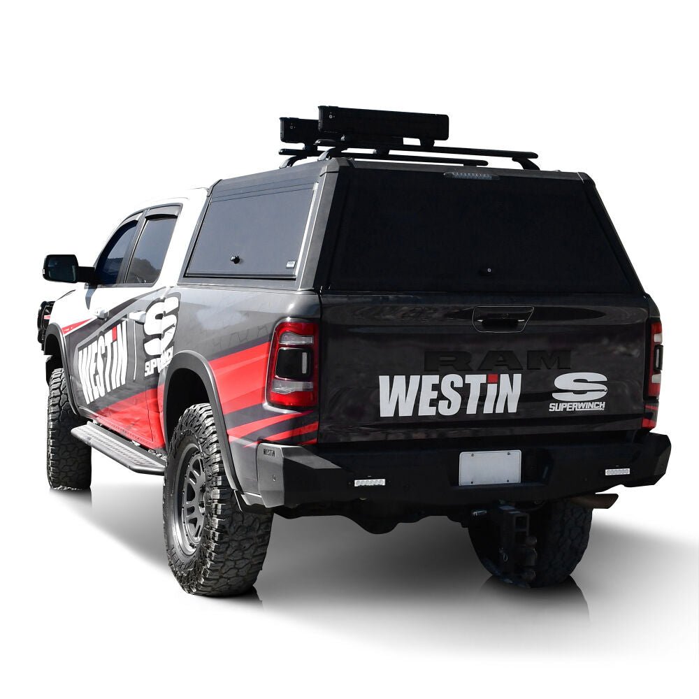 Westin Automotive EXP Bolt on Aluminum Bed Cap for 2020-2026 Ram 2500 & 3500 6.4' Bed