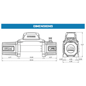 Superwinch SX12SR 12,000 lbs. Wireless Recovery Winch with LED- 80ft Synthetic Rope