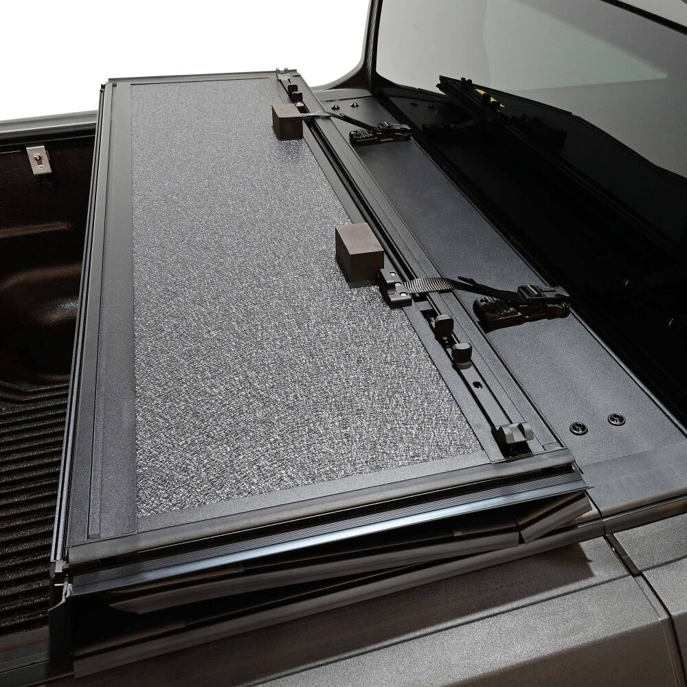 Hard Tri-Fold Aluminum Low Profile Tonneau Cover for 2005-2021 Nissan Frontier 5ft Bed
