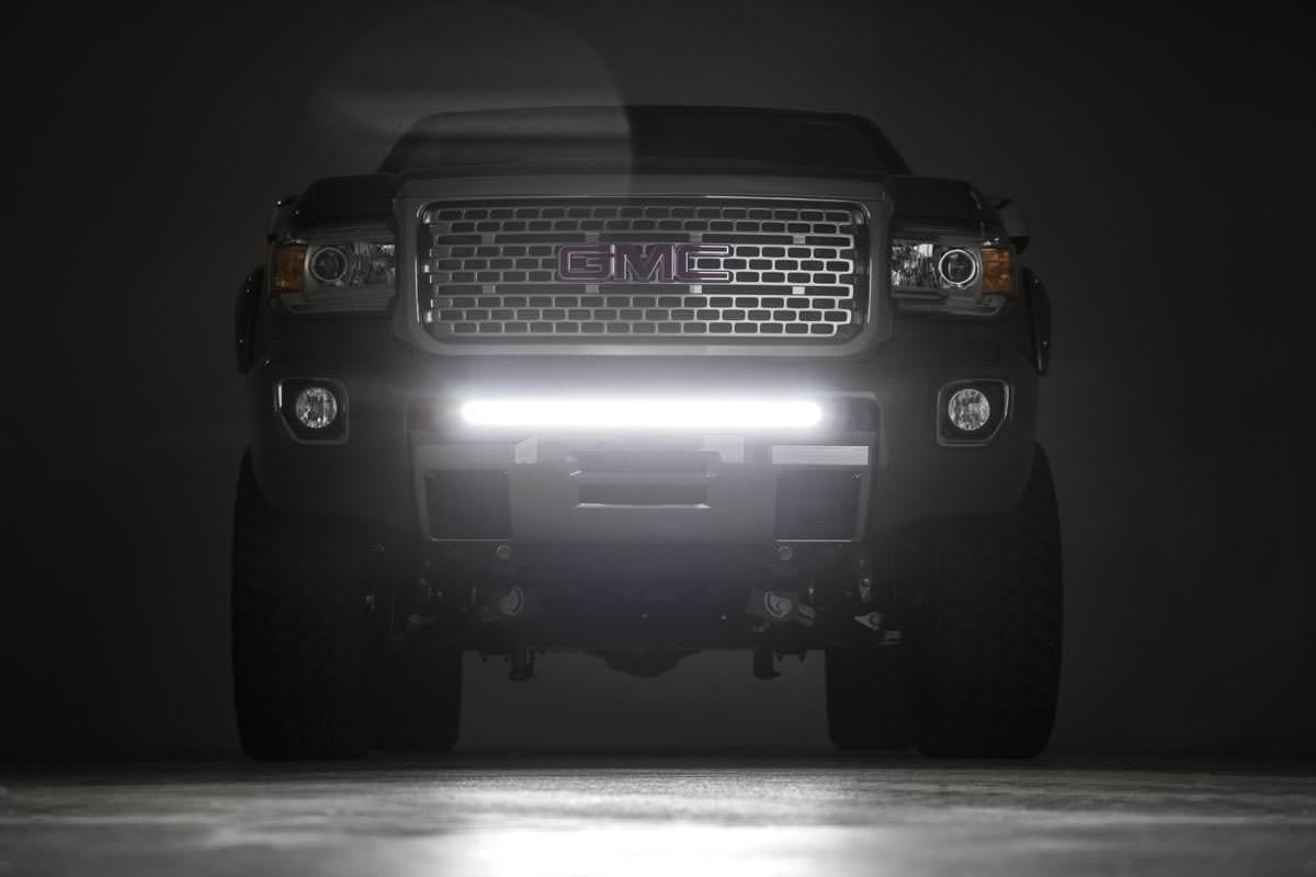 Rough Country Bumper 30 inch LED Light Mount for 2015-2022 GM Canyon & Colorado