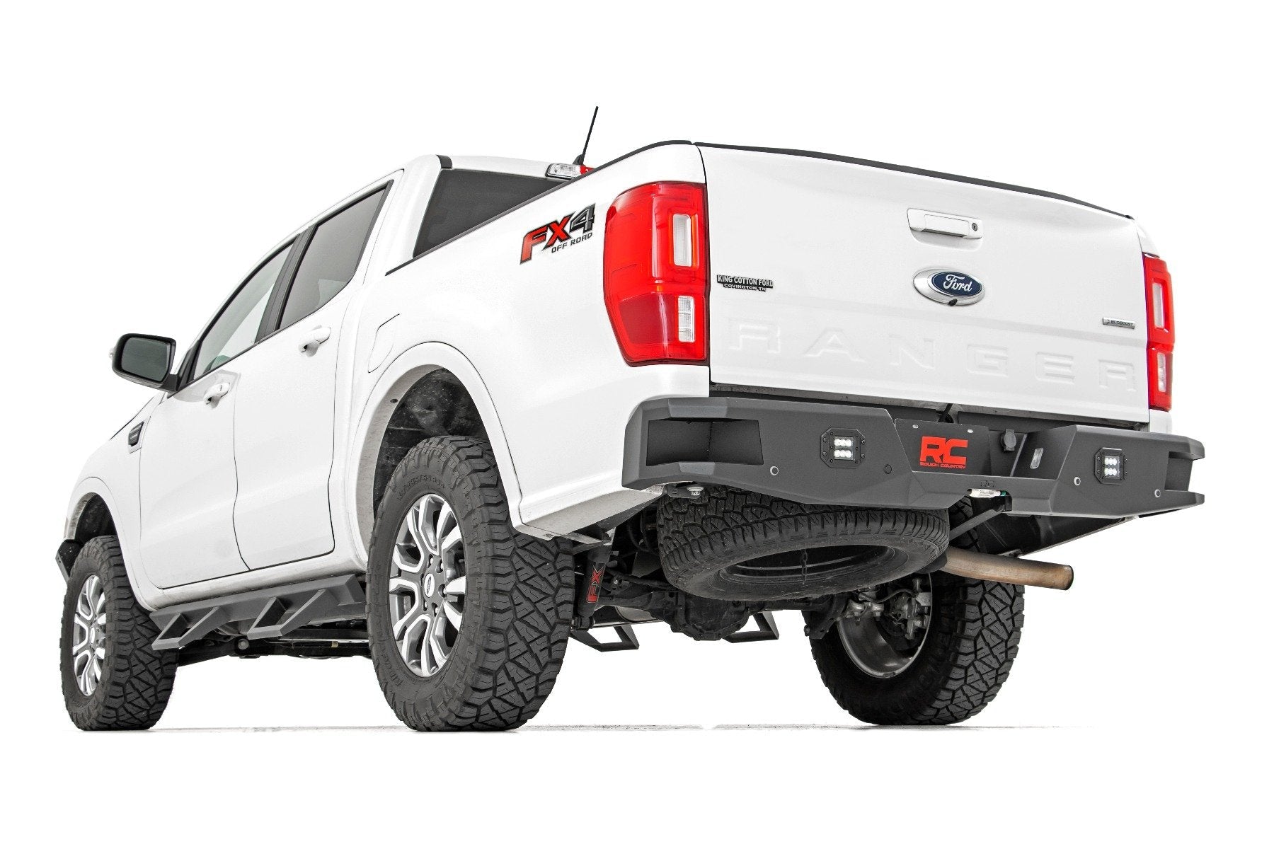 RC Steel Replacement Rear Bumper with LED Lights for 2019-2023 Ford Ranger - Recon Recovery