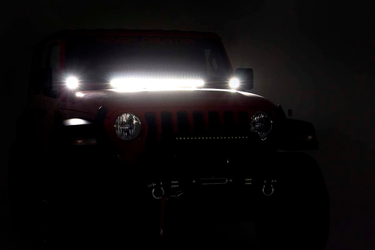 Rough Country LED Light Kit for 2018-2026 Jeep Gladiator JT/Wrangler JL