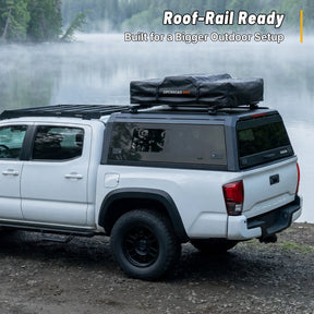 OPENROAD Bolt On Bed Cap with Sliding Side and Front Windows for 2024-2026 Toyota Tacoma