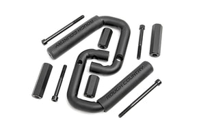 Rough Country Grab Handles | Steel | Front | Black | Jeep Wrangler JK/Wrangler Unlimited (2007-2018)
