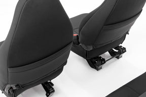 Rough Country Seat Covers | Front and Rear | Jeep Wrangler TJ & Unlimited (2003-2006)