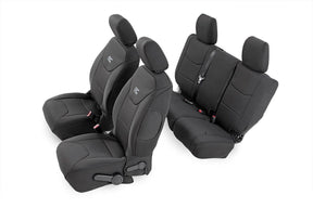 Rough Country Seat Covers | Front and Rear | 4-Door | Jeep Wrangler Unlimited 4WD (2013-2018)