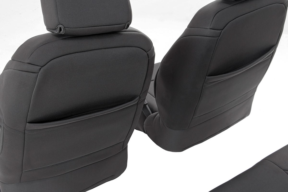 Rough Country Seat Covers | Front and Rear | 4-Door | Jeep Wrangler Unlimited 4WD (2013-2018)