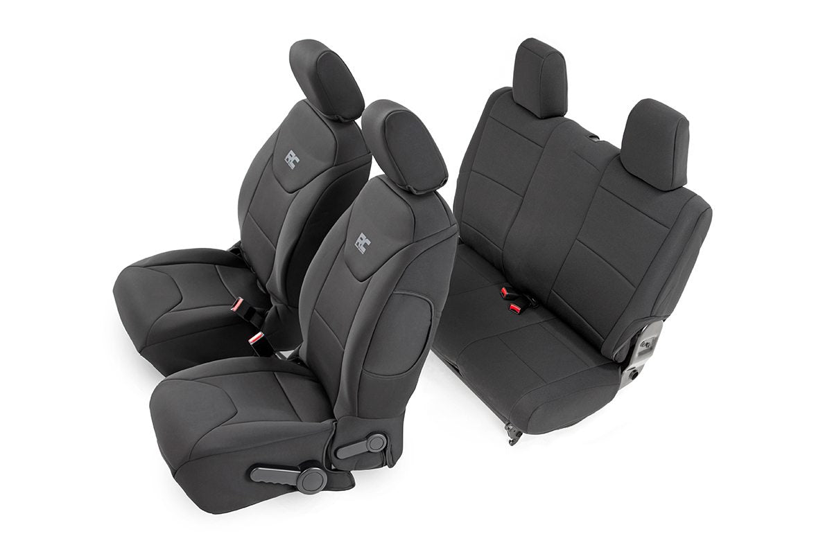 Rough Country Seat Covers | Front and Rear | Jeep Wrangler JK 2 Door (2011-2012)