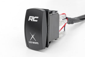 RC V2 Lazer UTV Whip Light Kit – 2400 Lumen Multicolor LED Pair | Complete Off-Road Lighting Package
