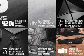 OVS Hub 4XL Ground Tent | Base Camp Tent – Quick Setup, 4-Season Shelter
