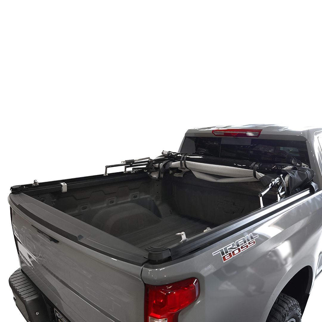 Explorer Soft Shell Foldable Bed Topper 2019-2026 Silverado Sierra 1500 5.8' Bed | OVS Black Diamond