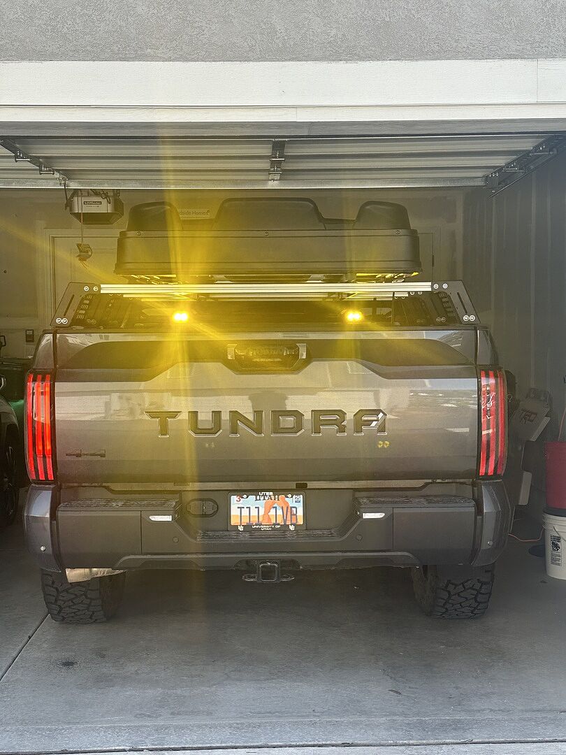 Bed Rail LED Pod Mounting Brackets for 2005-2025 Toyota Tacoma & Tundra