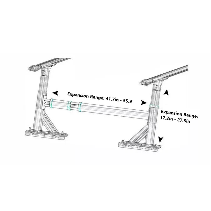 OPENROAD Adjustable Truck Bed Rack | Heavy-Duty Overland Rack System