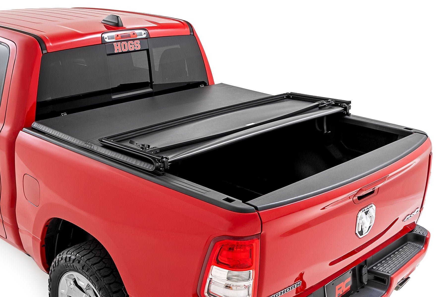 Rough Country Soft Tri-Fold Bed Cover for 2021-2024 Ram 1500 & 1500 TRX