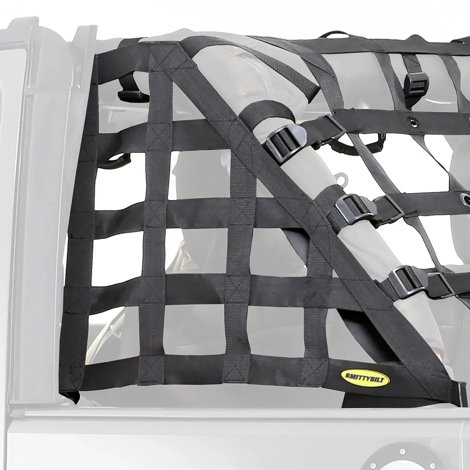 Smittybilt HD Black Cargo Web Trail Net For 2007-2018 Wrangler JK 2 Door - Recon Recovery
