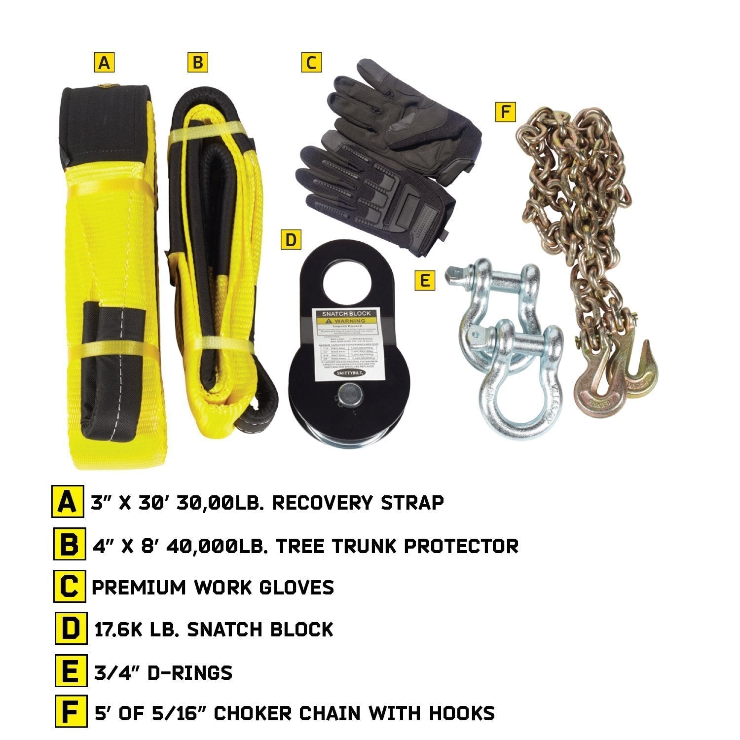 SmittyBilt Premium  Recovery Winch Accessory Bag - Recon Recovery