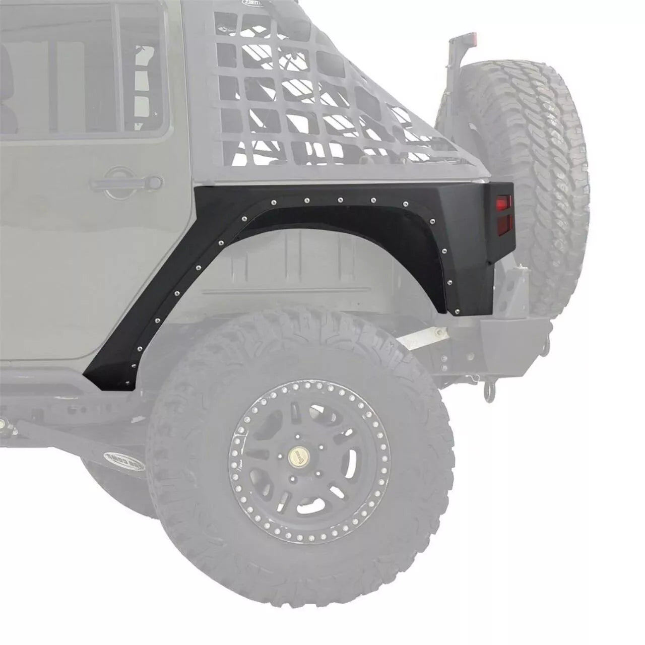 Smittybilt XRC Gen 1 Rear Fender Flares for 2007-2018 Wrangler JK (Pair) - Recon Recovery