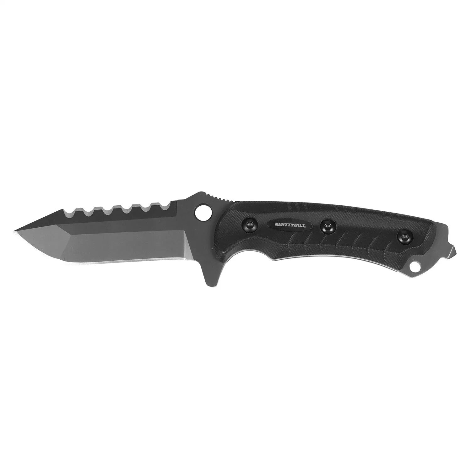 Smittybilt F.A.S.T. Survival Trail Knife – Compact 420 Stainless Rescue Tool- Recon Recovery