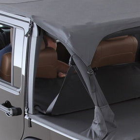 Smittybilt Extended Bikini Top Black Diamond For 2010-2018 Jeep Wrangler JK 4 Door - Recon Recovery