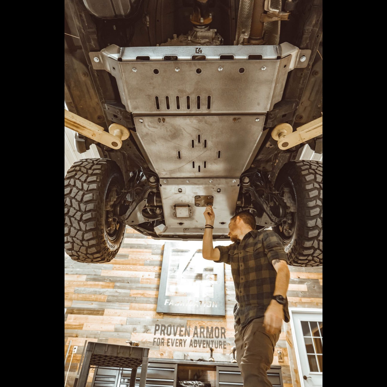 C4 Fabrication Rear Skid Plate for 2003-2009 Toyota 4Runner - Recon Recovery
