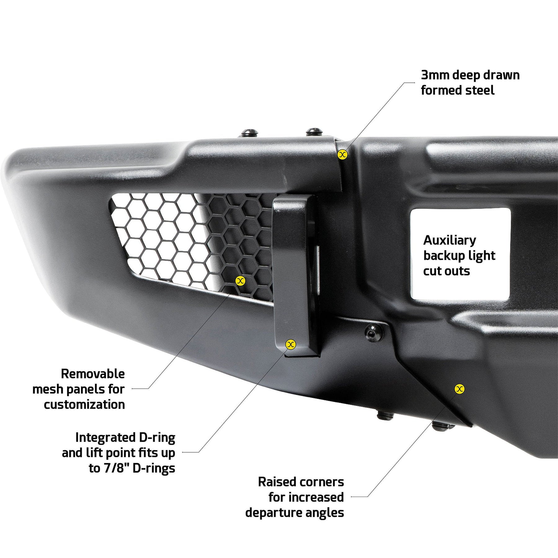 Smittybilt Stryker Modular Rear Bumper For 2018-2026 Jeep Wrangler JL - Recon Recovery