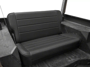 Smittybilt Black Denim Fold & Tumble Rear Seat For 1997-2006 Jeep Wrangler TJ LJ- Recon Recovery