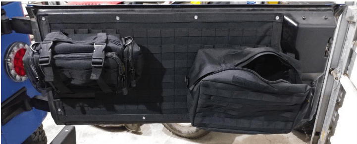 Smittybilt Rear Molle Tailgate Cover and Storage Bags For 1997-2006 Wrangler TJ & LJ - Recon Recovery