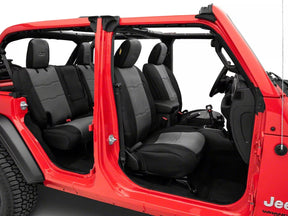 Smittybilt GEN2 Neoprene Seat Cover Set Front & Rear Charcoal For 2018-2025 Jeep Wrangler JL - Recon Recovery