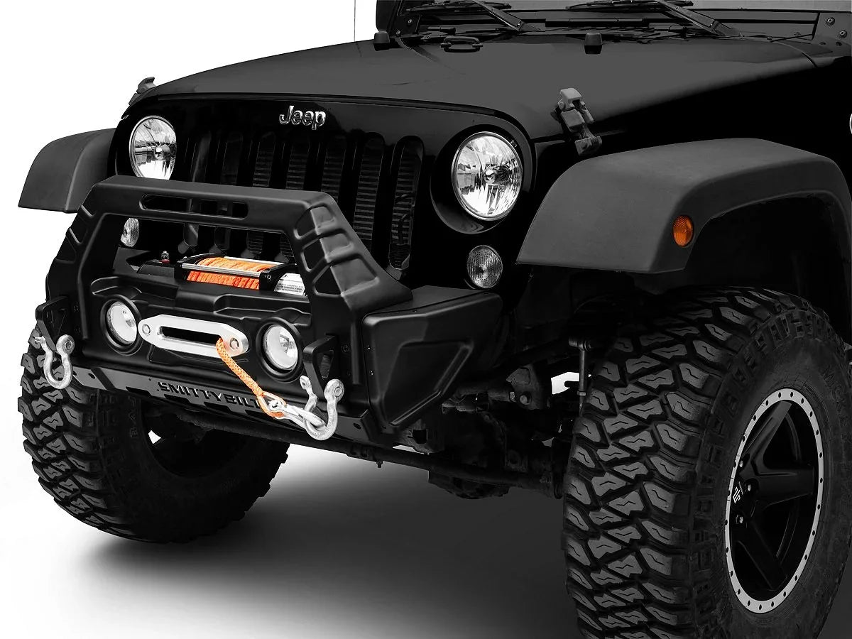 SmittyBilt Stryker Modular Front Bumper for 2007-2025 Jeep Wrangler JK JL & Gladiator JT