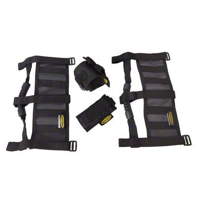 Smittybilt Deluxe Black Grab Handles Pair for 2007-2018 Jeep Wrangler JK- Recon Recovery